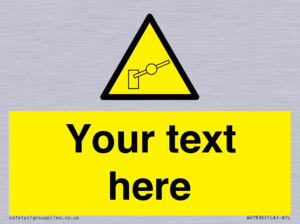 Custom warning barrier